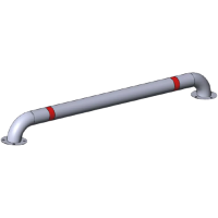 Колесоотбойник металлический на отводах К-2
